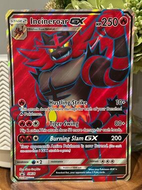 Pokémon Incineroar GX 2017 Jumbo card, SM38, Collectible, Fan Favorite